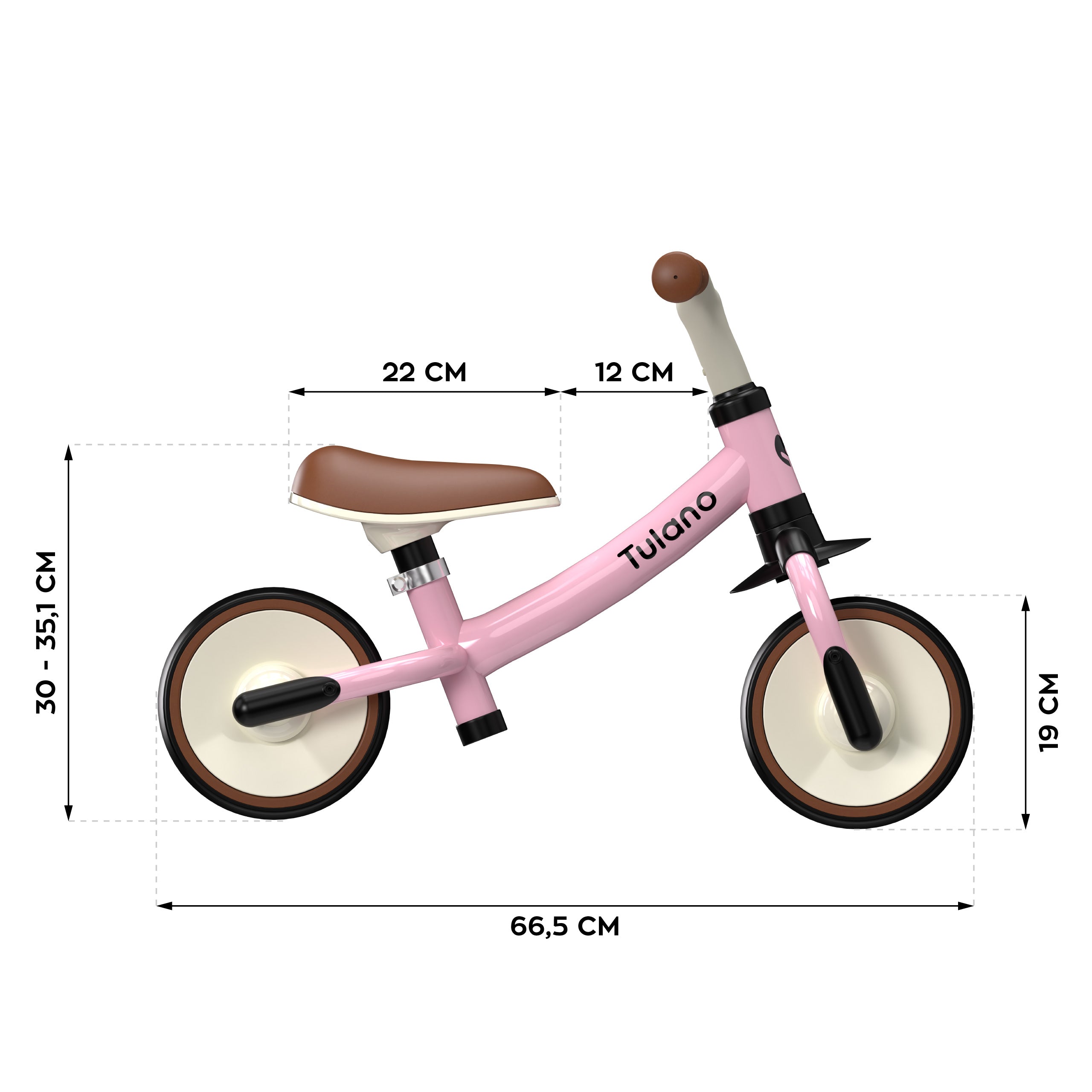 Bicicletă fără pedale Tulano Scout 15 roz