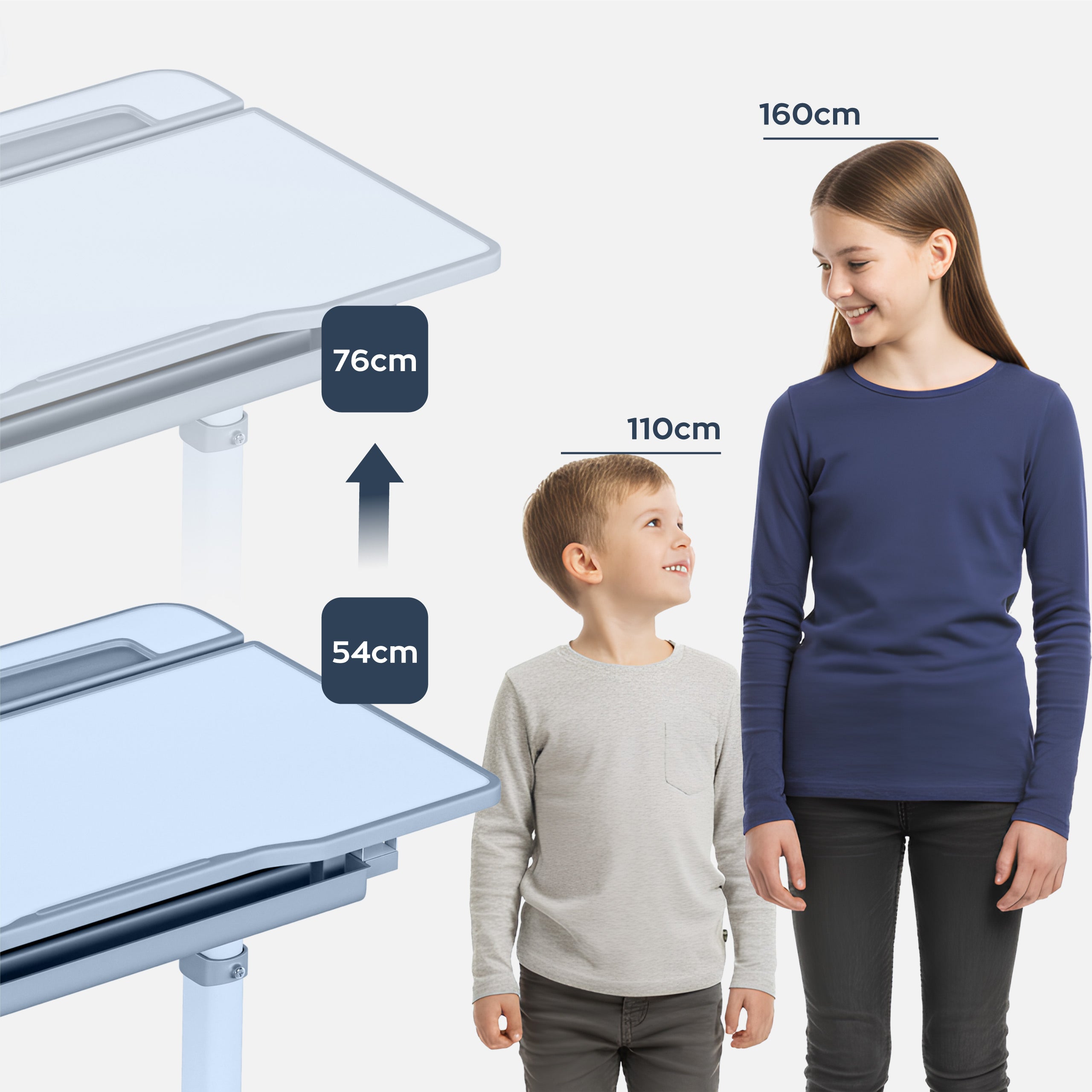 Birou ergonomic pentru copii Mark Adler Study 3.0, 66 cm