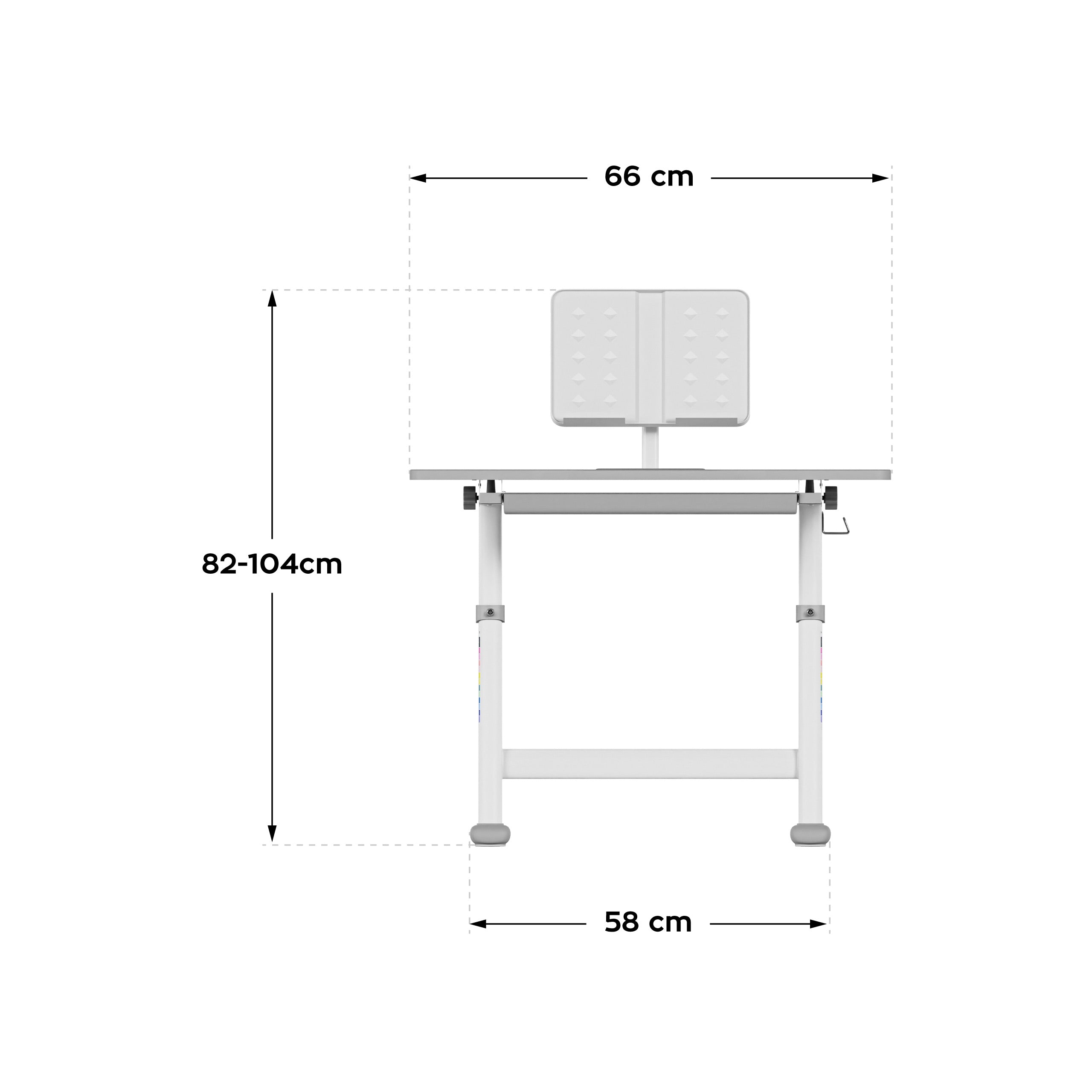 Birou ergonomic pentru copii Mark Adler Study 3.0, 66 cm