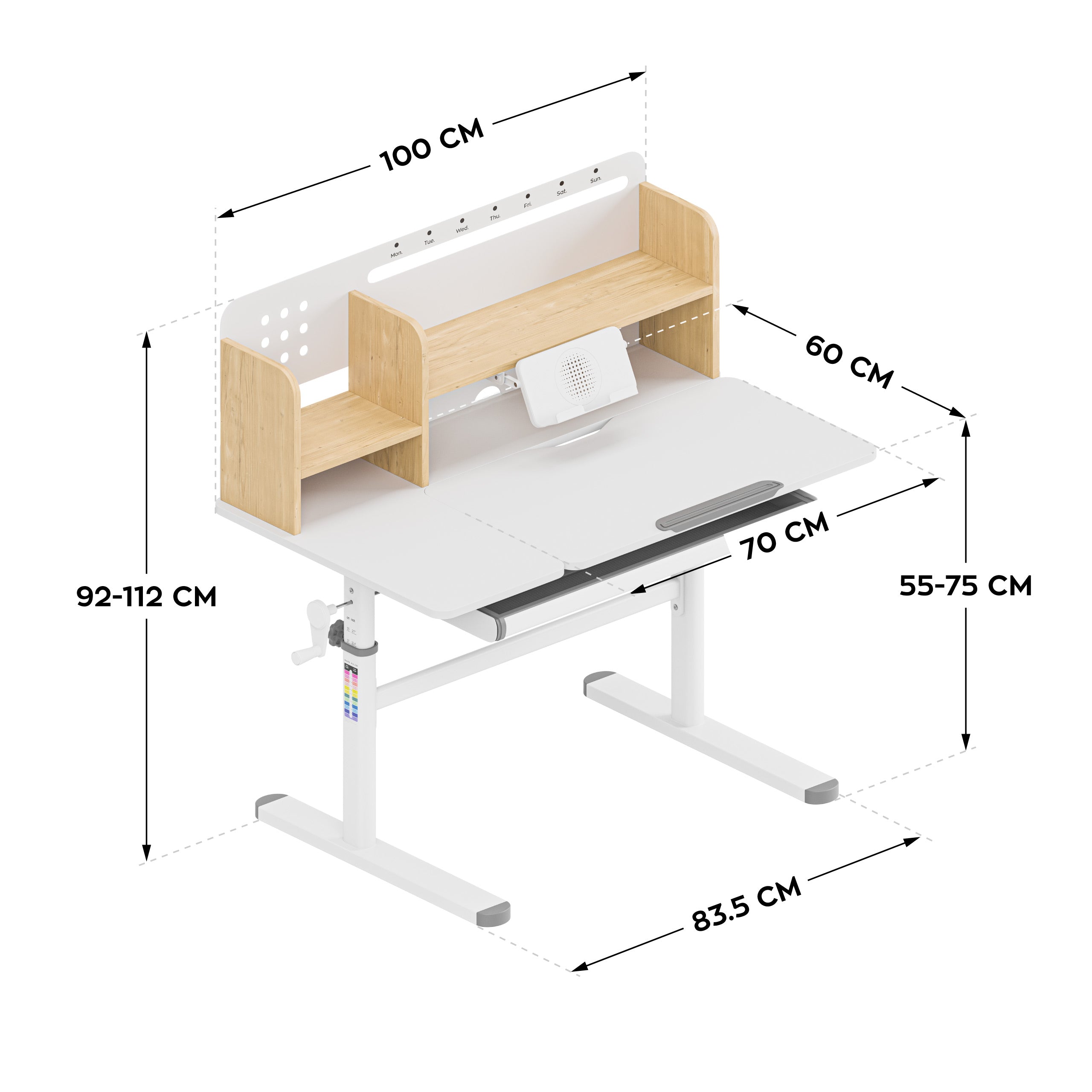 Birou pentru copii Mark Adler Study 5.7 Wood 100 cm