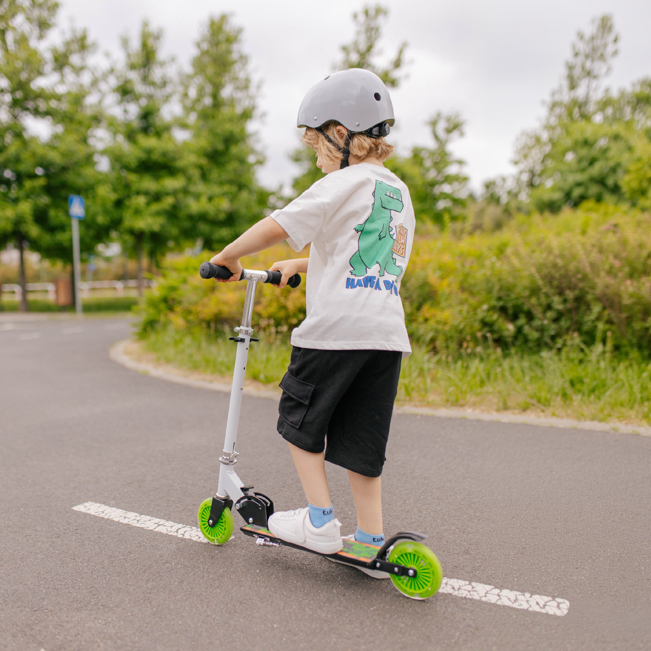Trotinetă pentru copii Tulano Zigzag 35 Green
