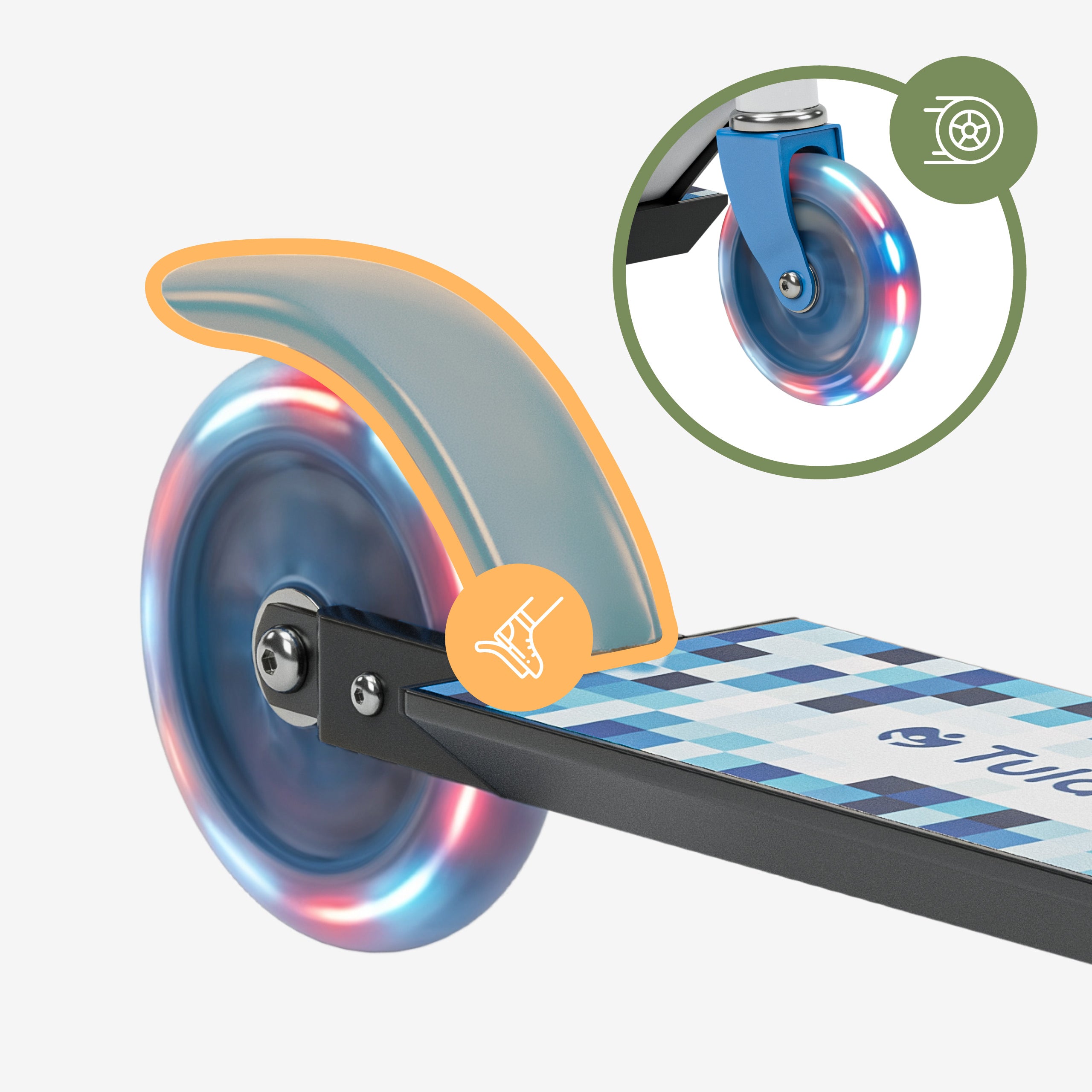 Trotinetă pentru copii Tulano Zigzag 35 Blue