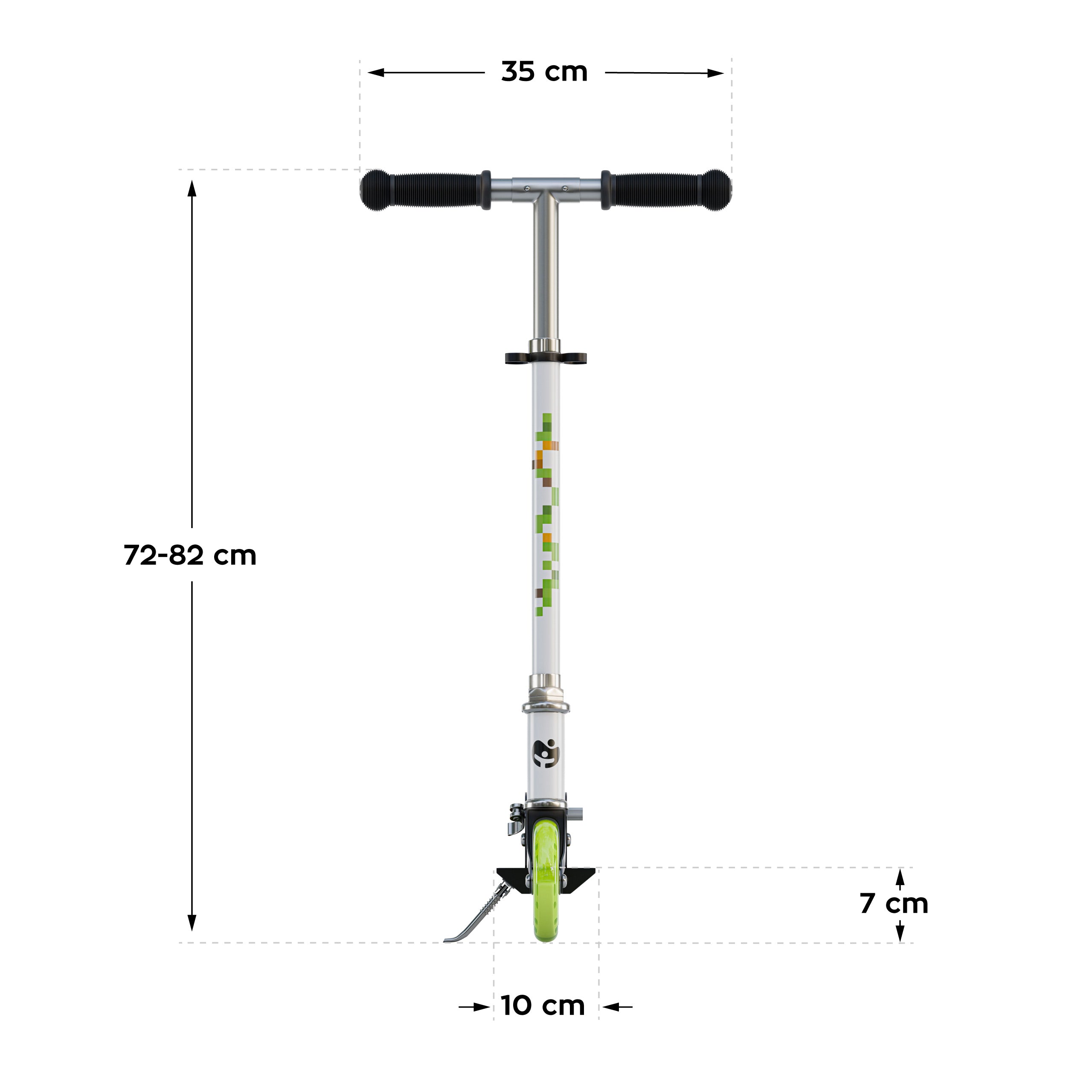Trotinetă pentru copii Tulano Zigzag 35 Green