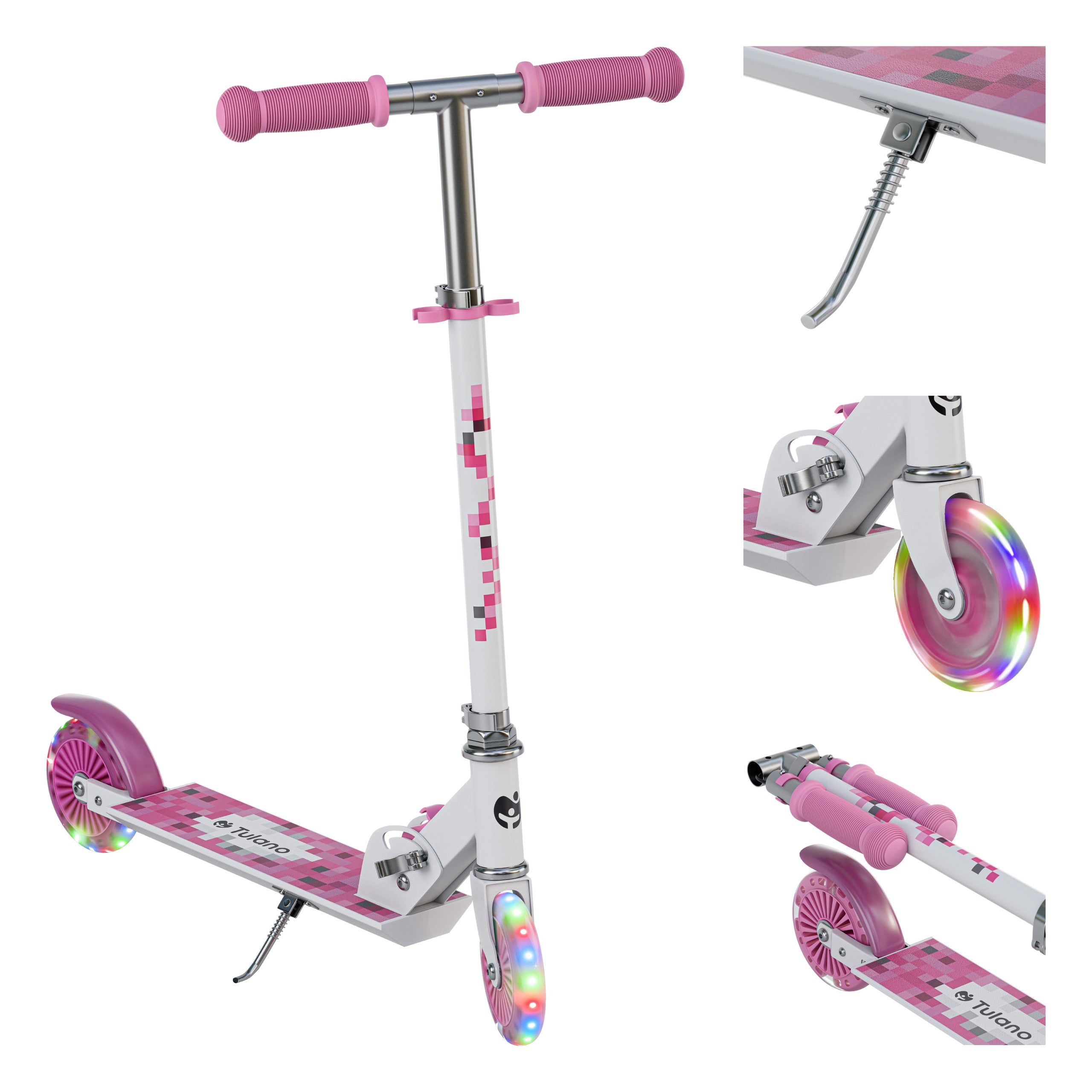 Trotinetă pentru copii Tulano Zigzag 35 Pink