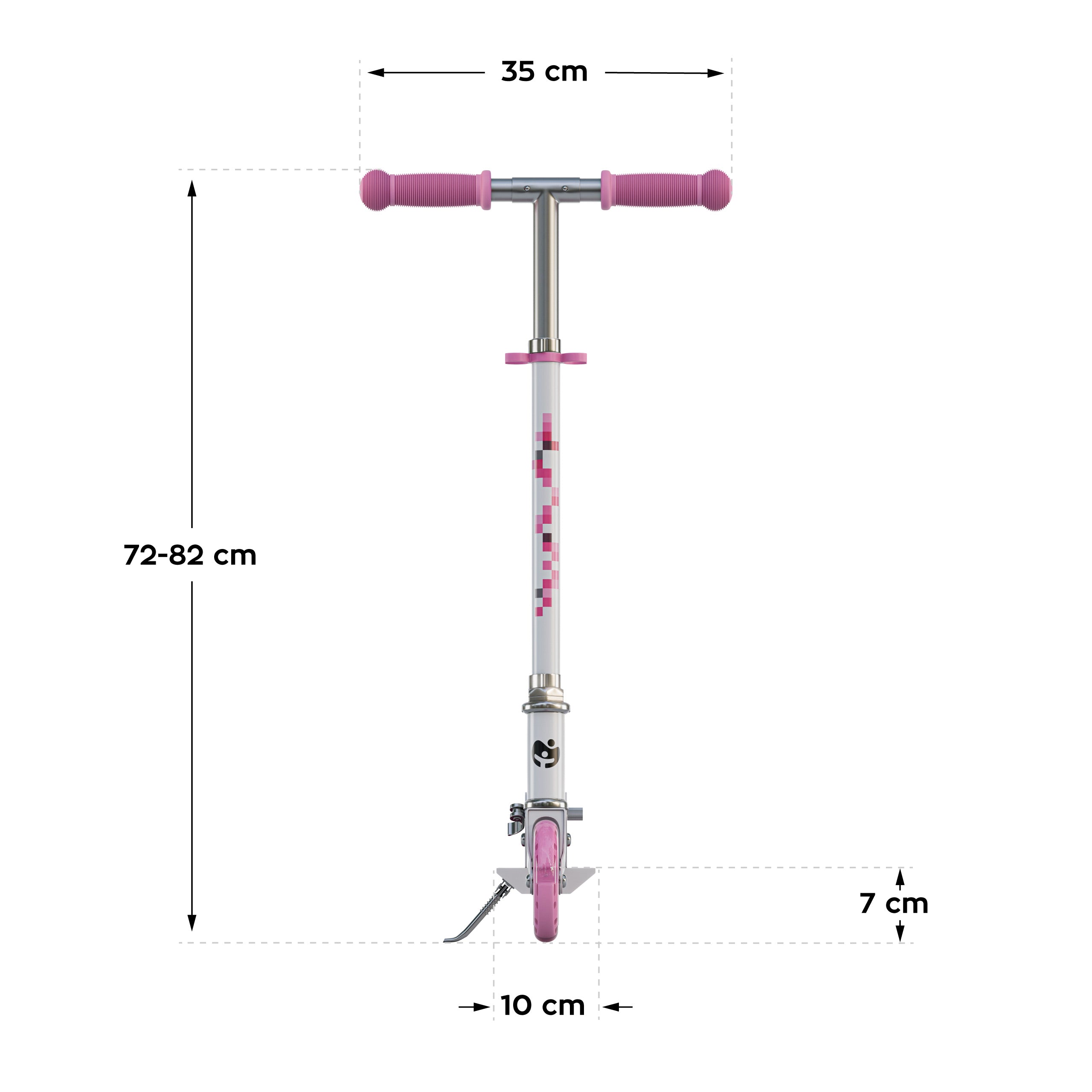 Trotinetă pentru copii Tulano Zigzag 35 Pink