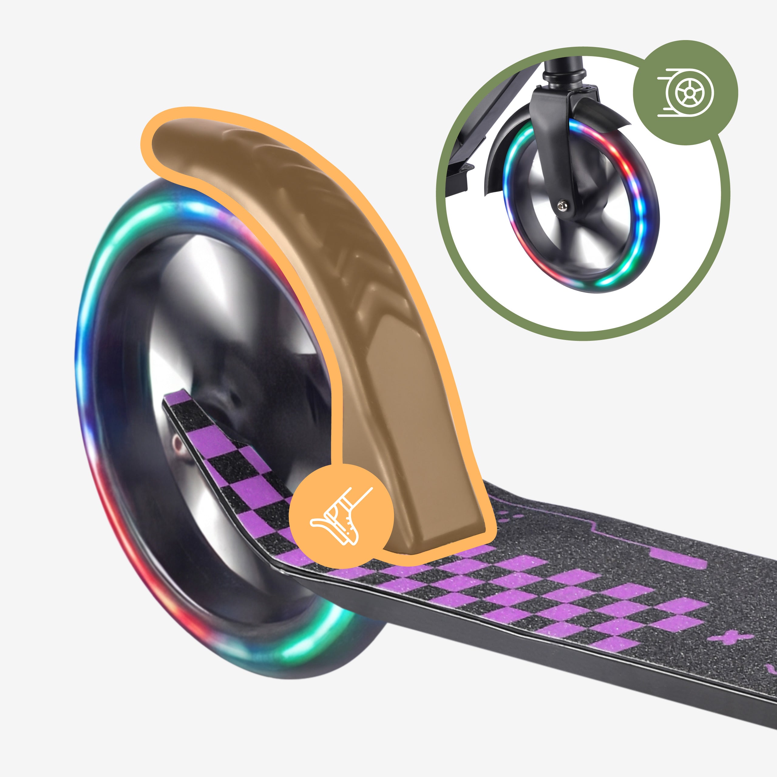 Trotinetă pentru copii Tulano Zigzag 45 Pink