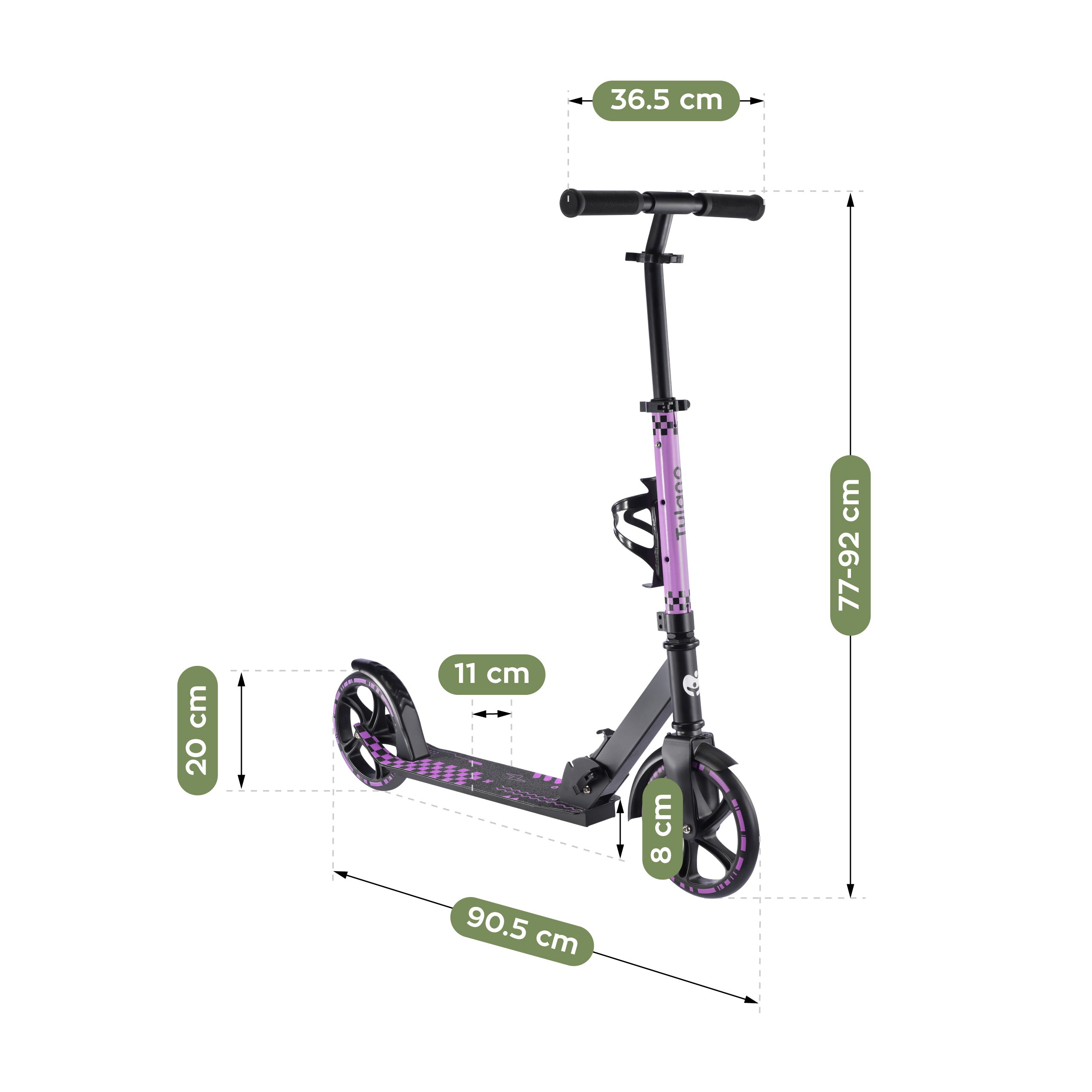 Trotinetă pentru copii Tulano Zigzag 45 Pink